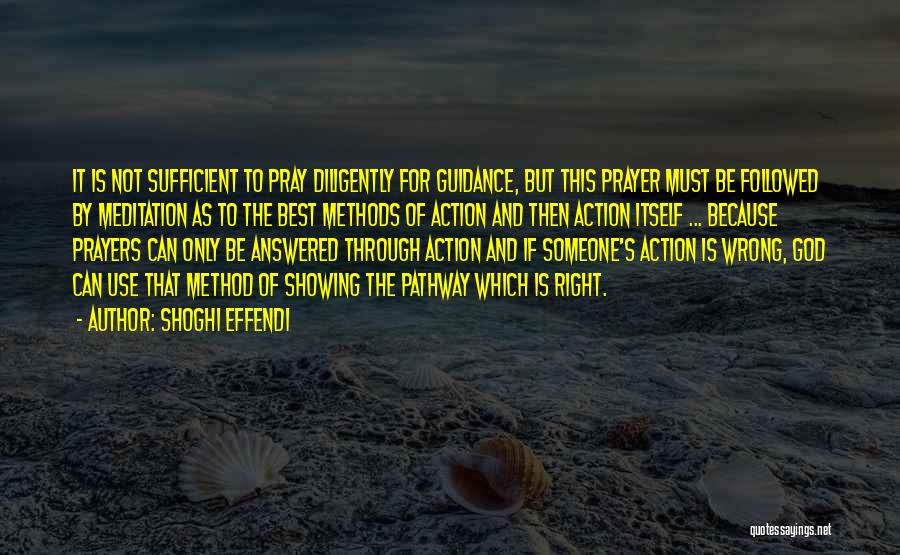 Meditation And Prayer Quotes By Shoghi Effendi