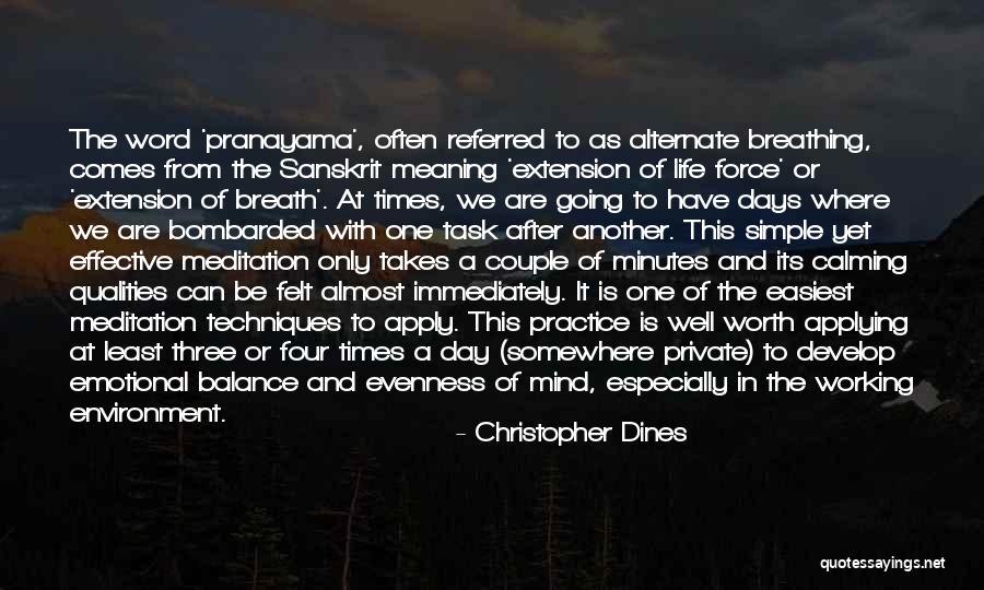 Meditation And Stress Quotes By Christopher Dines Meditation And Stress Quotes By Christopher Dines