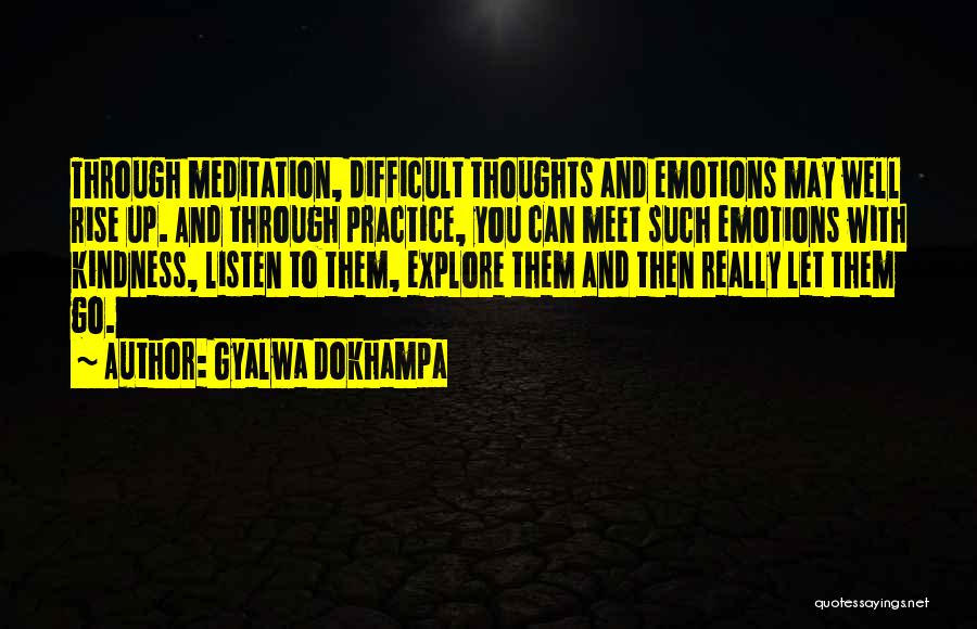 Meditation Mind Quotes By Gyalwa Dokhampa