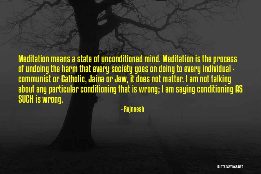 Meditation Mind Quotes By Rajneesh