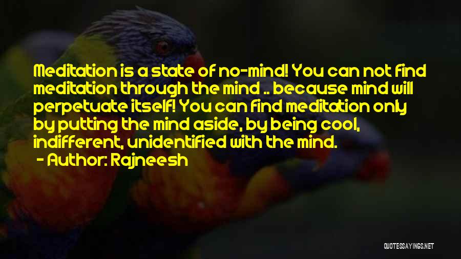 Meditation Mind Quotes By Rajneesh