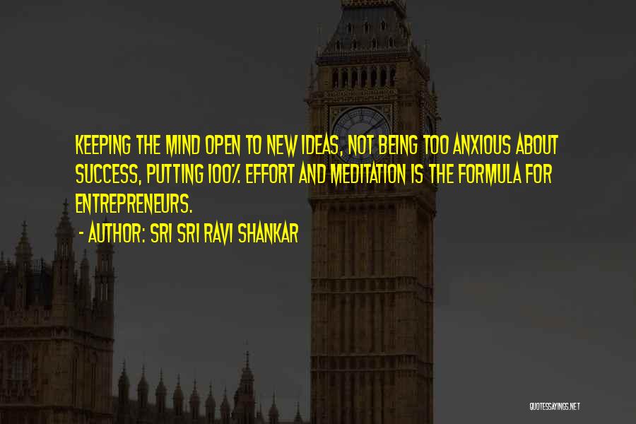 Meditation Mind Quotes By Sri Sri Ravi Shankar