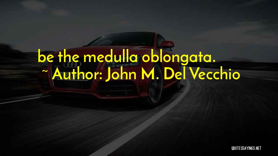 Medulla Oblongata Quotes By John M. Del Vecchio