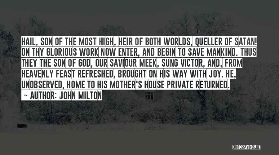 Meek Quotes By John Milton