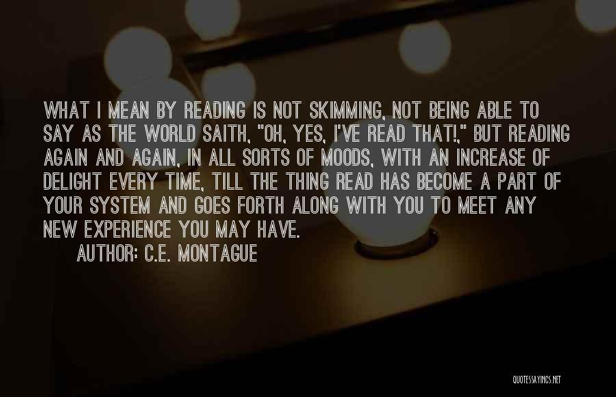 Meet Again Quotes By C.E. Montague