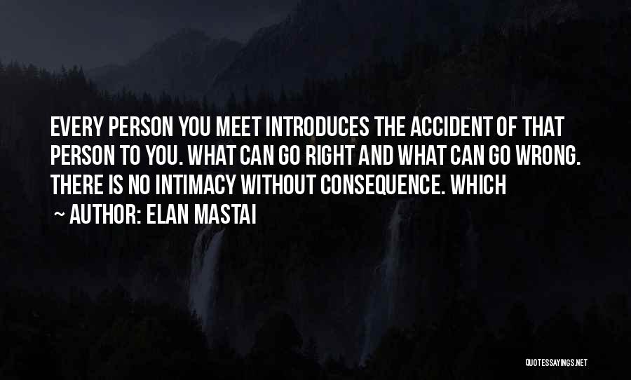 Meet The Right Person Quotes By Elan Mastai