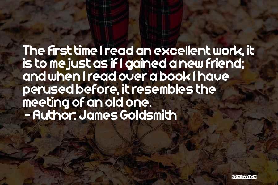 Meeting A New Best Friend Quotes By James Goldsmith