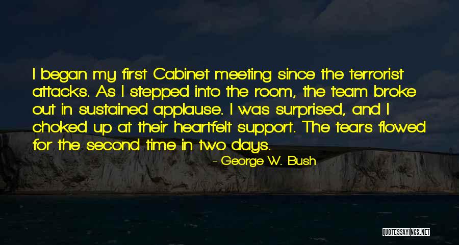 Meeting For First Time Quotes By George W. Bush Meeting For First Time Quotes By George W. Bush