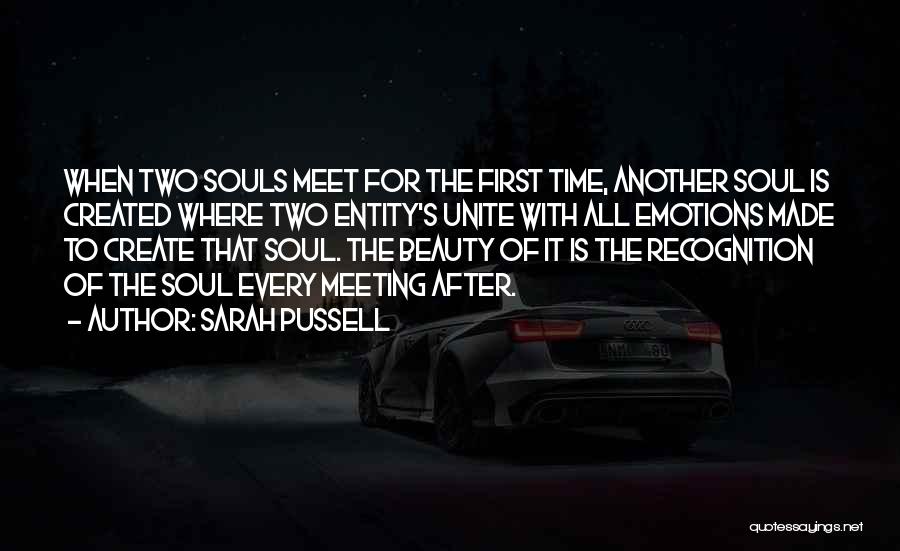 Meeting For The First Time Quotes By Sarah Pussell