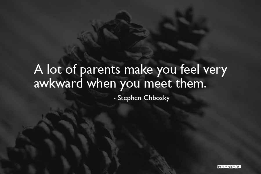 Meeting His Parents Quotes By Stephen Chbosky