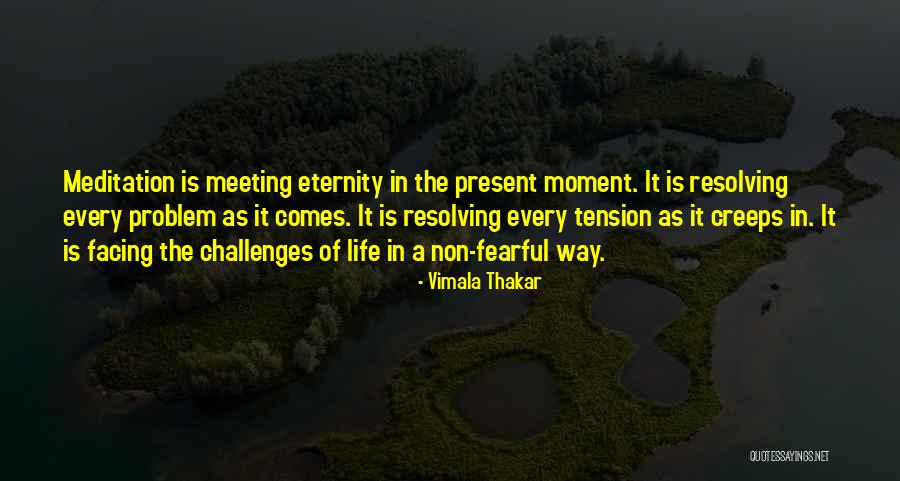 Meeting Life's Challenges Quotes By Vimala Thakar Meeting Life's Challenges Quotes By Vimala Thakar