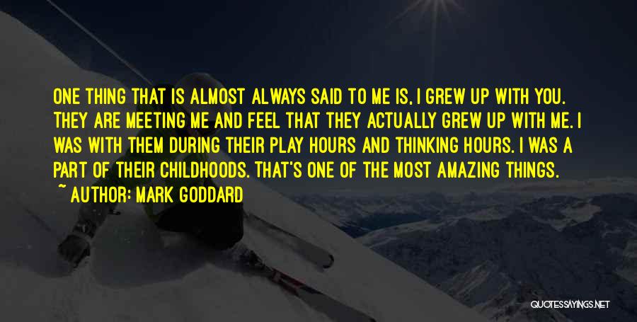 Meeting Someone Amazing Quotes By Mark Goddard