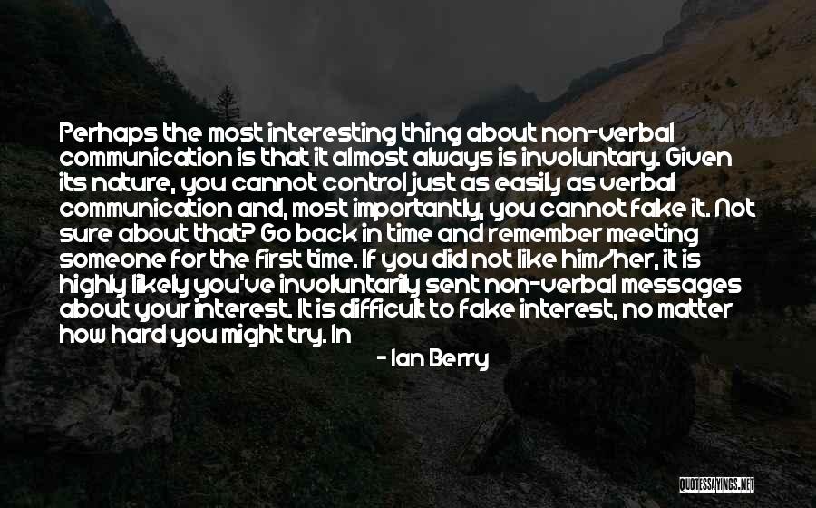 Meeting Someone Like You Quotes By Ian Berry