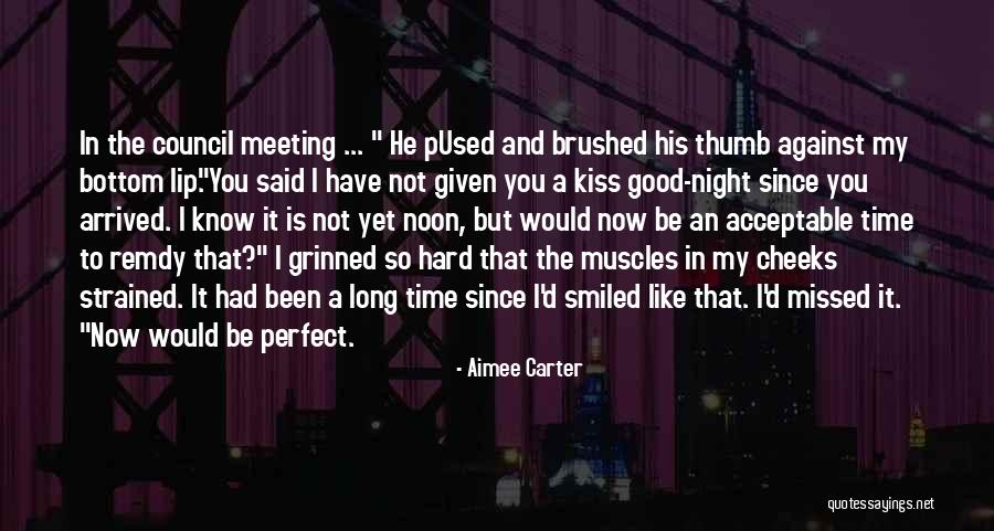 Meeting Someone Perfect For You Quotes By Aimee Carter Meeting Someone Perfect For You Quotes By Aimee Carter