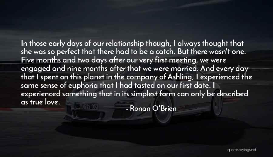 Meeting Someone Perfect For You Quotes By Ronan O'Brien Meeting Someone Perfect For You Quotes By Ronan O'Brien
