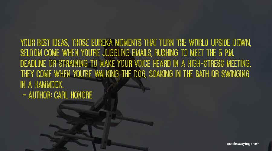 Meeting The Deadline Quotes By Carl Honore