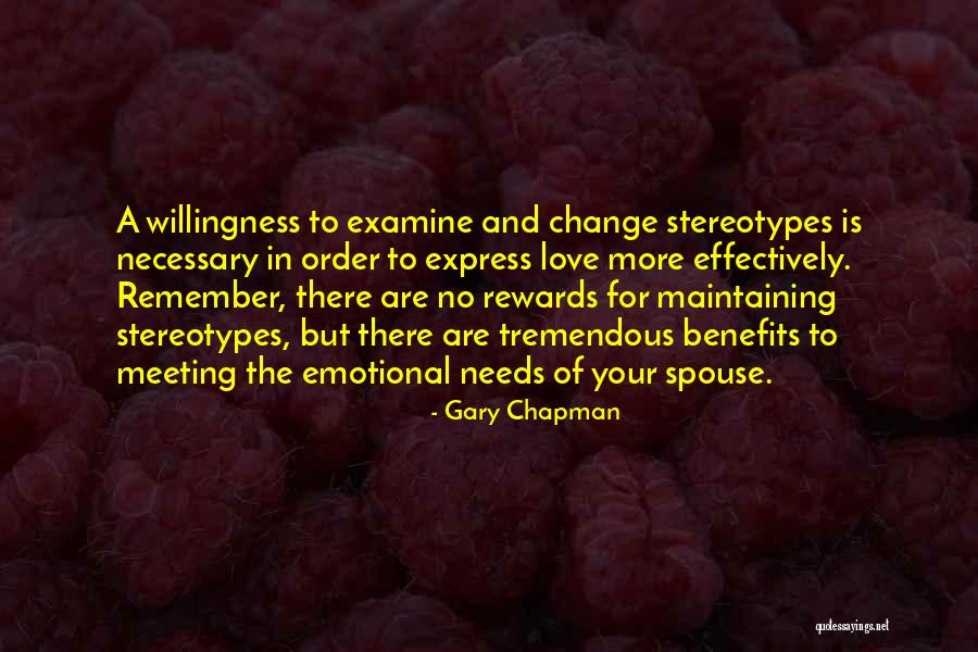 Meeting The Needs Of Others Quotes By Gary Chapman