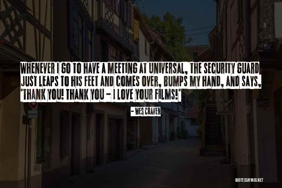 Meeting Your Love Quotes By Wes Craven