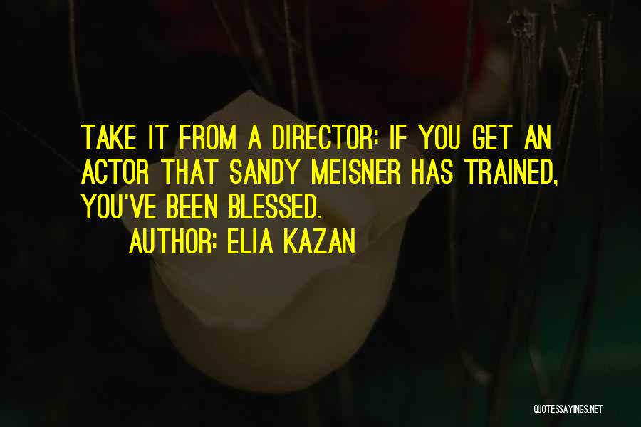 Meisner Quotes By Elia Kazan