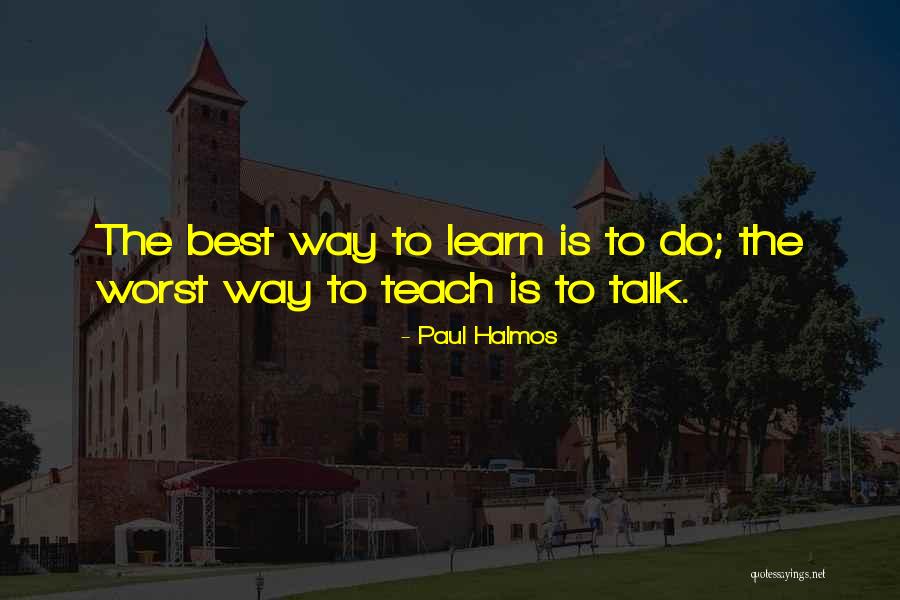 Mekka Lekka Quotes By Paul Halmos Mekka Lekka Quotes By Paul Halmos