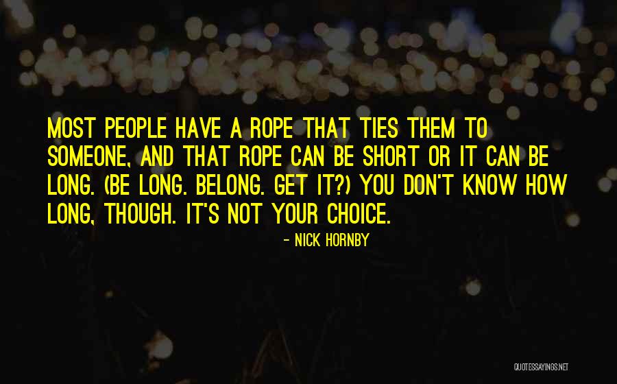 Melchora Quotes By Nick Hornby Melchora Quotes By Nick Hornby