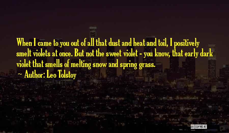 Melting Snow Quotes By Leo Tolstoy