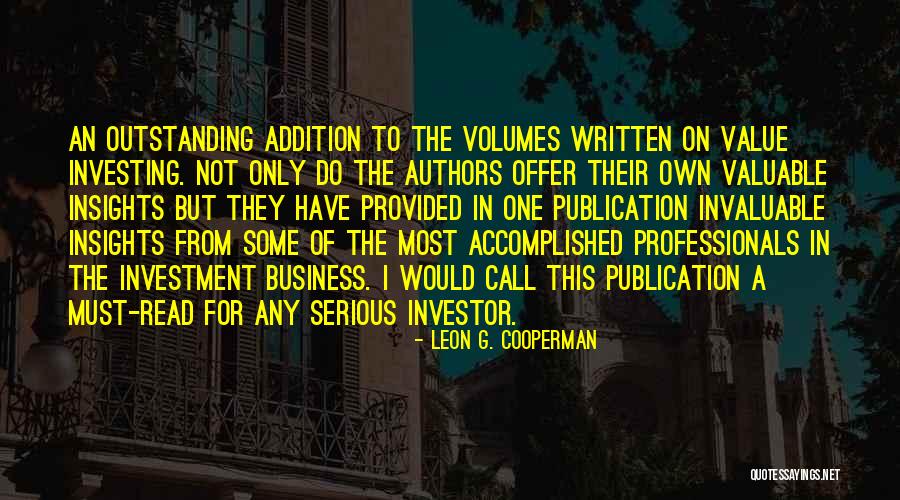 Memalukan In English Translation Quotes By Leon G. Cooperman Memalukan In English Translation Quotes By Leon G. Cooperman