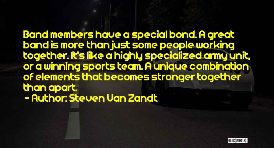 Members Of A Team Quotes By Steven Van Zandt