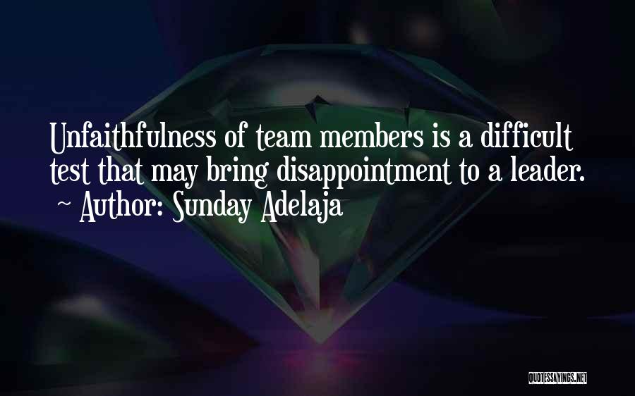 Members Of A Team Quotes By Sunday Adelaja