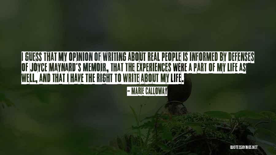 Memoir Writing Quotes By Marie Calloway Memoir Writing Quotes By Marie Calloway
