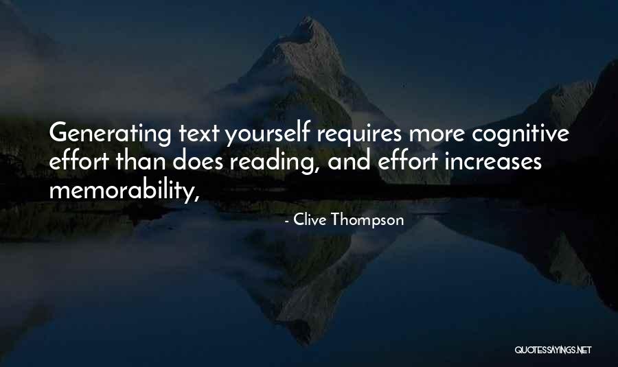 Memorability Quotes By Clive Thompson Memorability Quotes By Clive Thompson