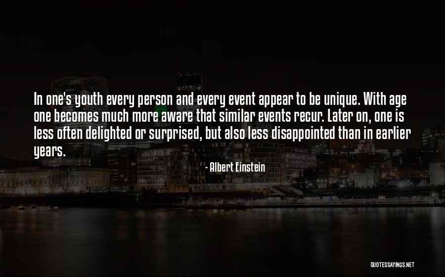 Memorable Events Quotes By Albert Einstein