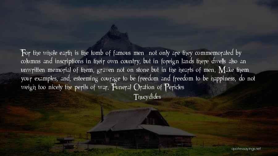 Memorial Stone Quotes By Thucydides Memorial Stone Quotes By Thucydides