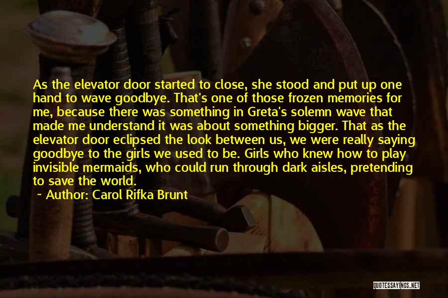 Memories And Goodbye Quotes By Carol Rifka Brunt