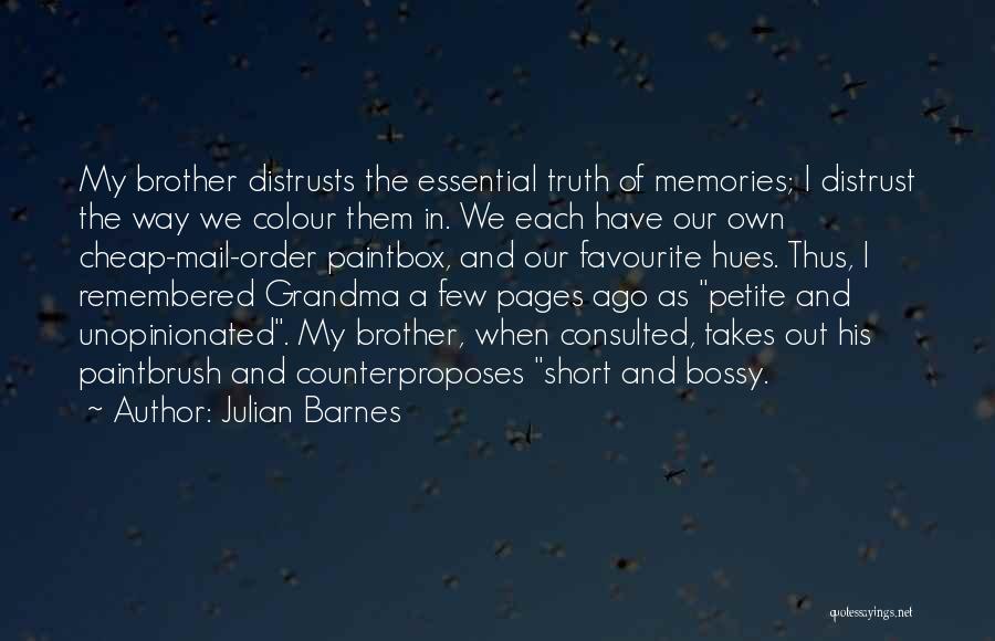 Memories And Quotes By Julian Barnes