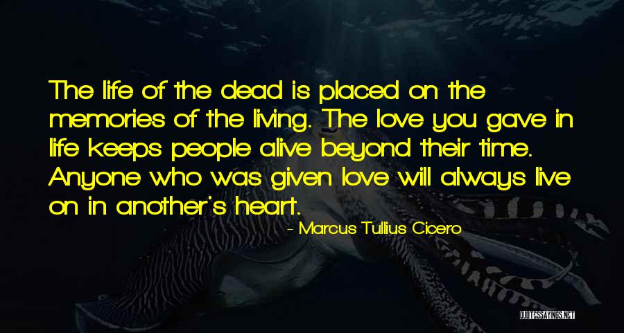 Memories Are Still Alive Quotes By Marcus Tullius Cicero