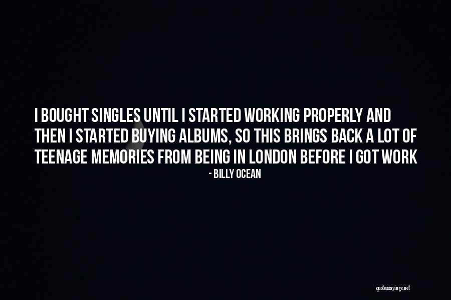 Memories Back Then Quotes By Billy Ocean Memories Back Then Quotes By Billy Ocean
