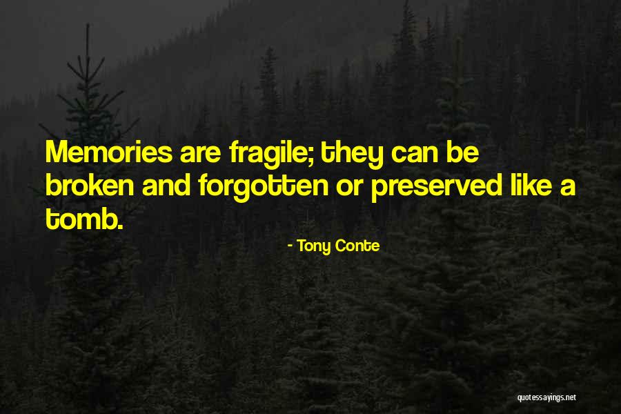 Memories Can't Be Forgotten Quotes By Tony Conte