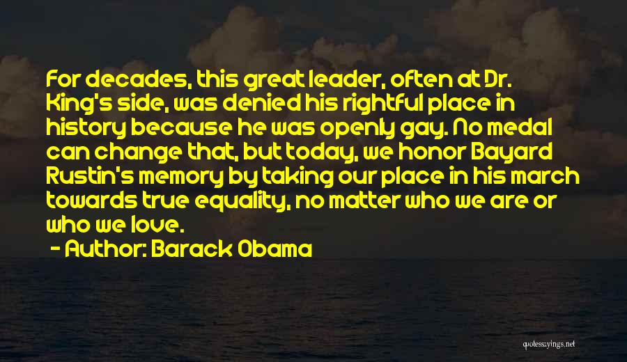 Memories Can't Change Quotes By Barack Obama