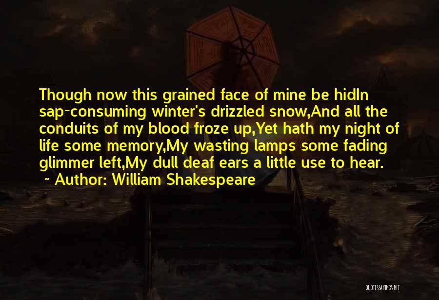 Memories Fading Quotes By William Shakespeare