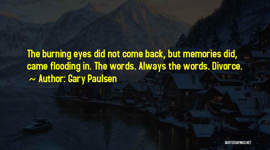 Memories Flooding Back Quotes By Gary Paulsen