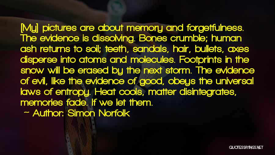 Memories In Pictures Quotes By Simon Norfolk