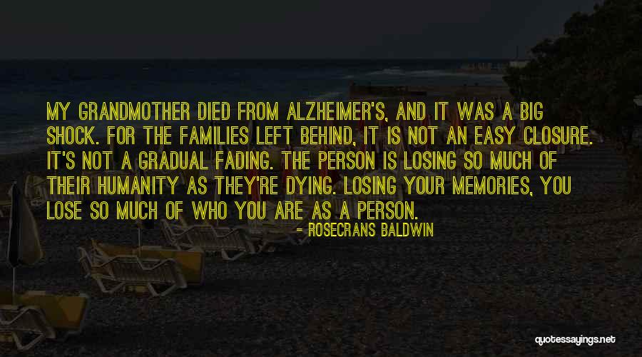 Memories Not Fading Quotes By Rosecrans Baldwin