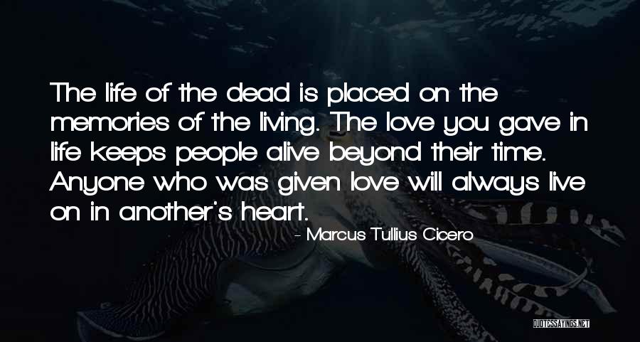 Memories Of The Dead Quotes By Marcus Tullius Cicero