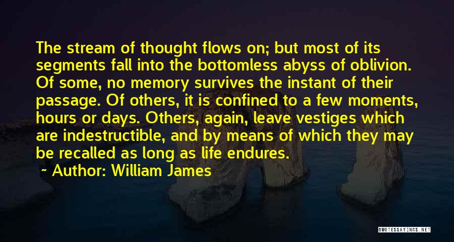Memories Recalled Quotes By William James