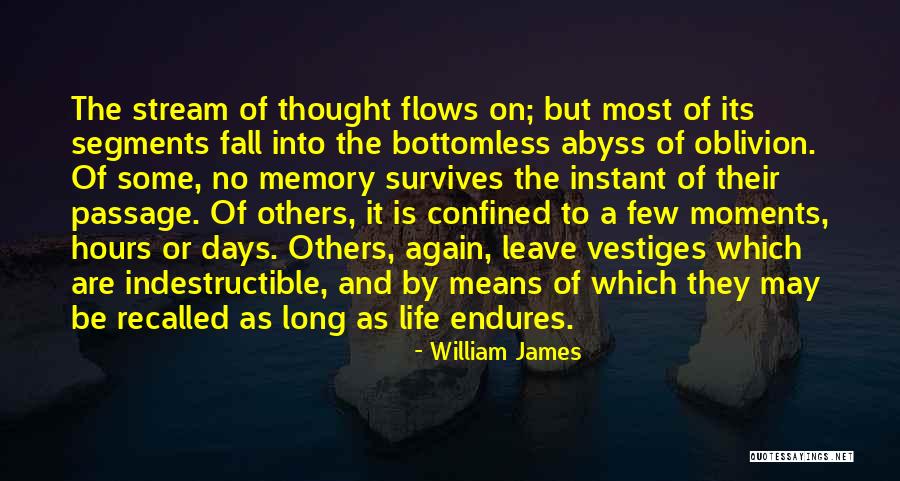 Memories Recalled Quotes By William James