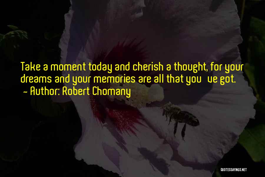 Memories To Cherish Quotes By Robert Chomany