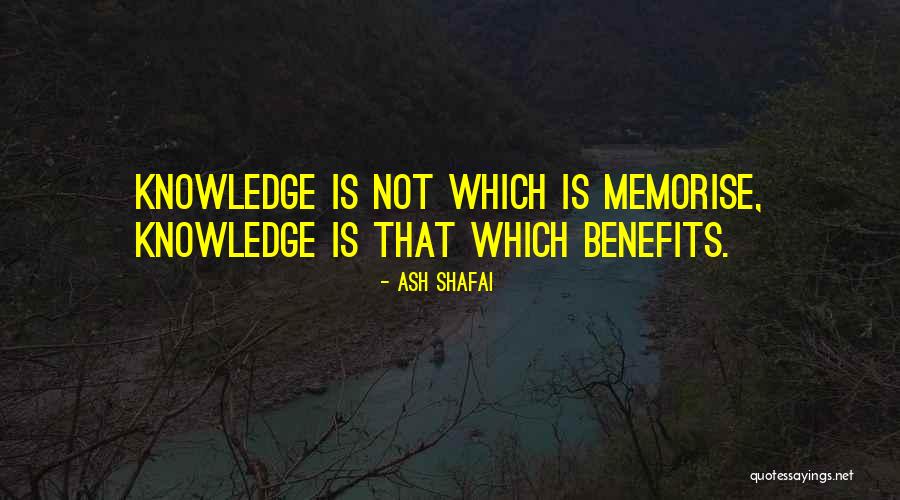 Memorise Quotes By Ash Shafai Memorise Quotes By Ash Shafai