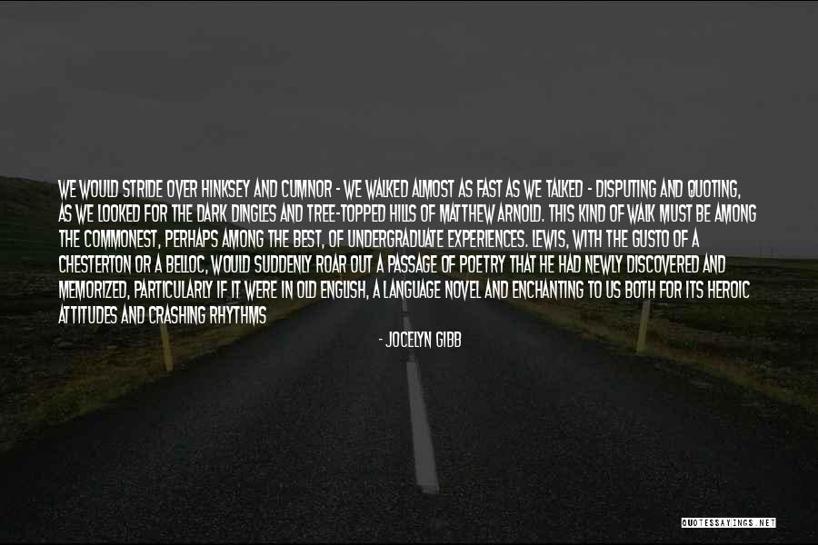 Memorized Quotes By Jocelyn Gibb