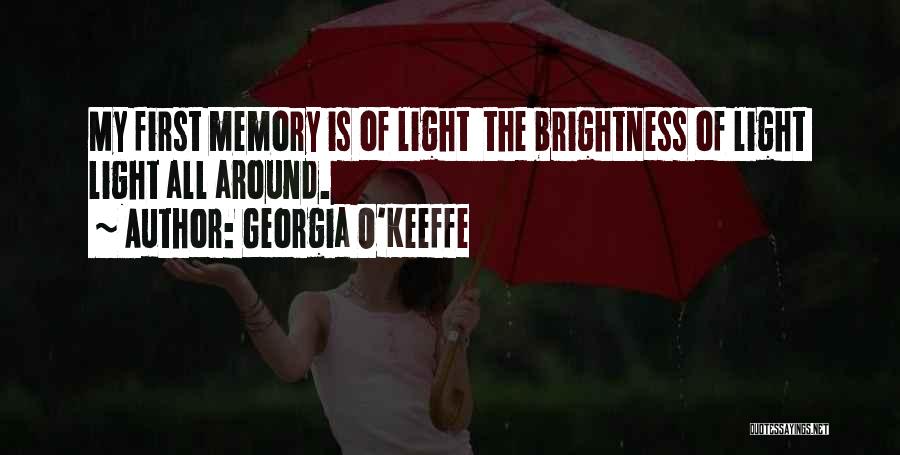 Memory And Art Quotes By Georgia O'Keeffe